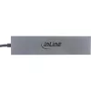 InLine Hub USB 3.2 Gen.2 (10 Gb/s), 4 puertos USB-C, OTG, carcasa de aluminio