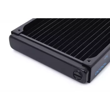 Radiador Alphacool 14470 latón cobre acero negro 144 mm x 173,5 mm x 30 mm