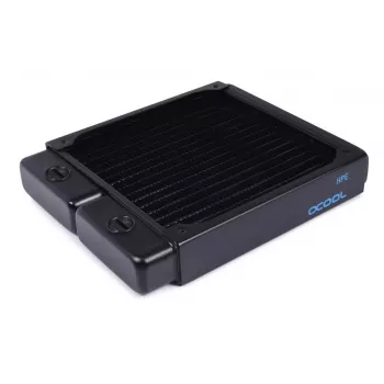 Radiador Alphacool 14470 latón cobre acero negro 144 mm x 173,5 mm x 30 mm