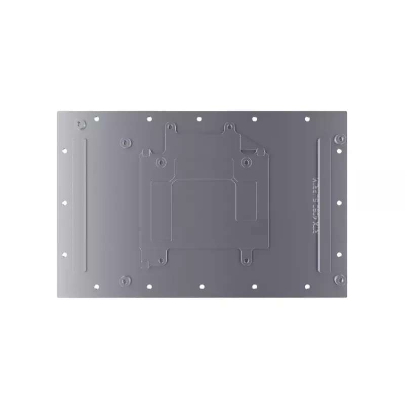Bloque de agua + backplate Alphacool Eisblock Aurora acrílico aluminio cobre transparente