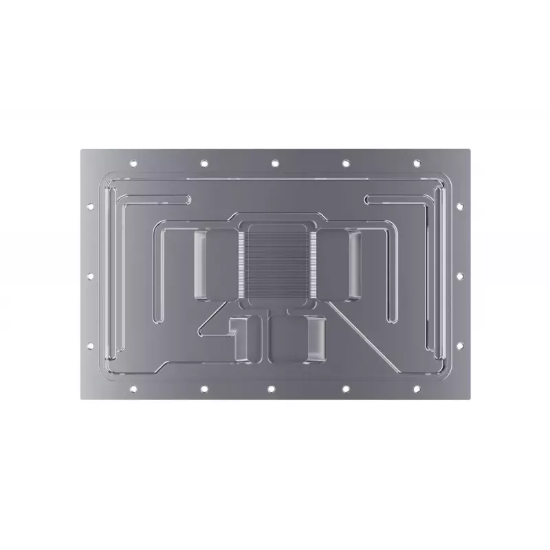 Bloque de agua + backplate Alphacool Eisblock Aurora acrílico aluminio cobre transparente