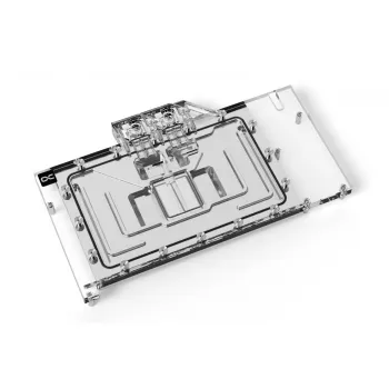 Bloque de agua + backplate Alphacool Eisblock Aurora acrílico aluminio cobre transparente