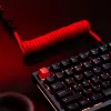 Cable USB en espiral GLORIOUS para GMMK Crimson Red — cable de teclado desmontable, diseño en espiral