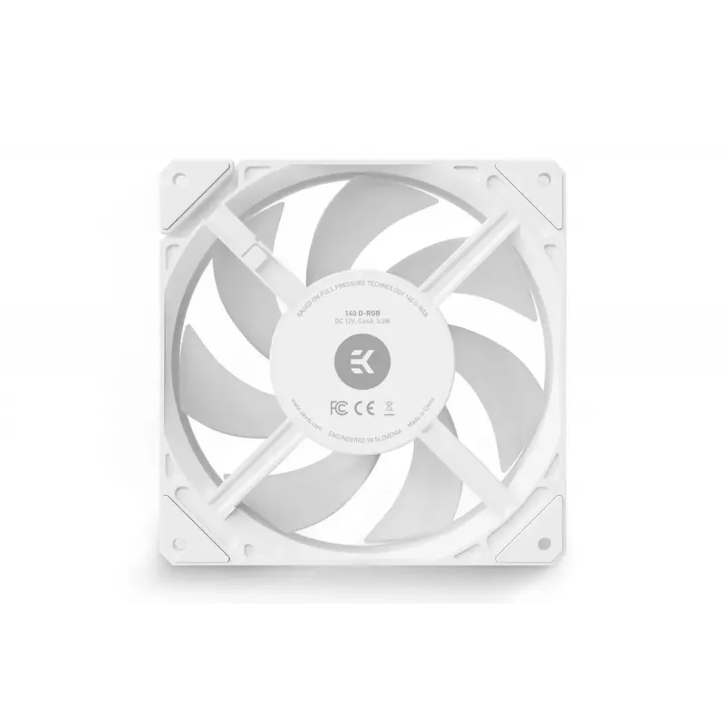 Módulo de ventilador EKWB blanco 12 V módulo de ventilador para refrigeración de PC