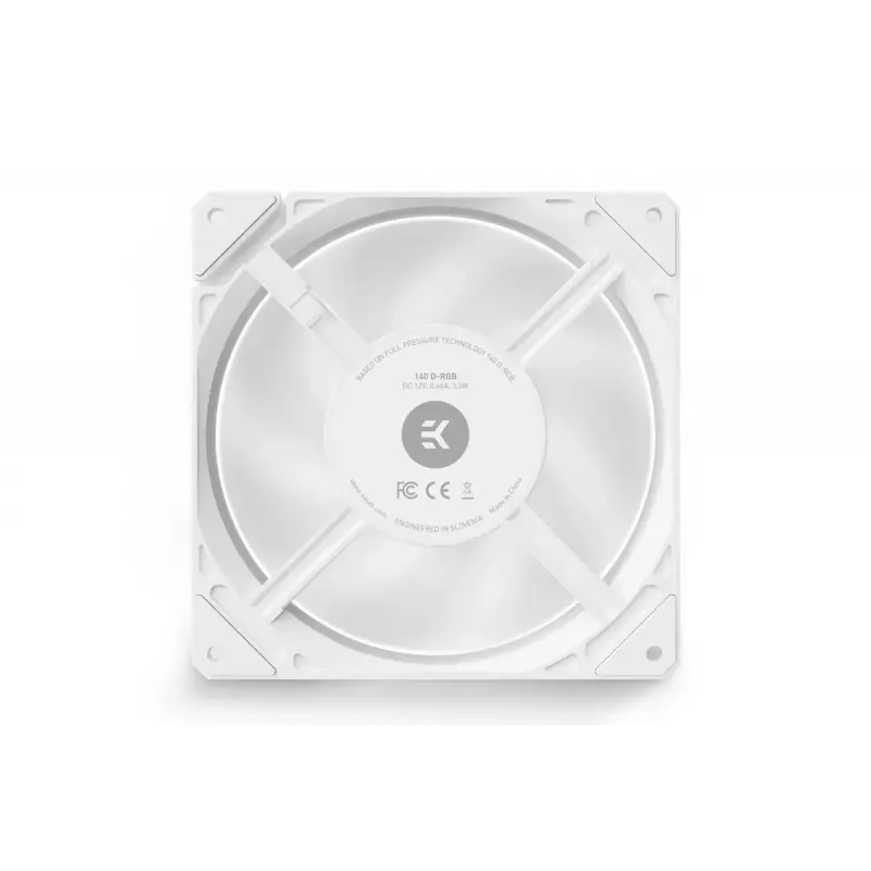 Módulo de ventilador EKWB blanco 12 V módulo de ventilador para refrigeración de PC