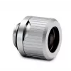 Racor EKWB HDC 14 — latón, acabado titanio, altura 15 mm, Ø tubo interior 14 mm