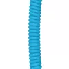 Cable espiral USB GLORIOUS GMMK Electric Blue — cable de teclado desmontable, conectores en ángulo recto