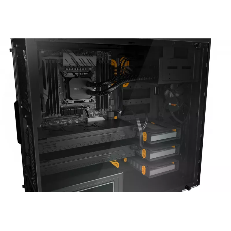 be quiet Pure Base 600 Window torre Midi negra, naranja