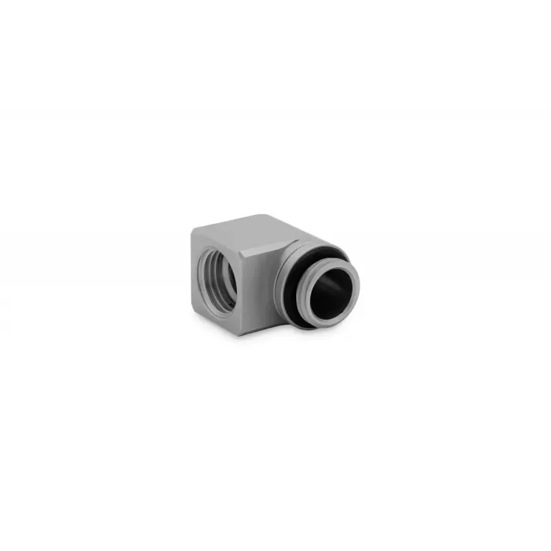 EK Water Blocks EK-Torque Micro adaptador 90° G1/4 macho a G1/4 hembra, giratorio, Satin Titanium