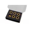 Anillo de compresión EK Water Blocks aluminio dorado 6 unidades