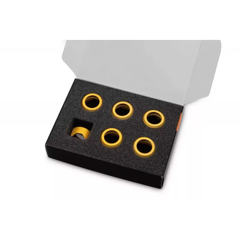 Anillo de compresión EK Water Blocks aluminio dorado 6 unidades