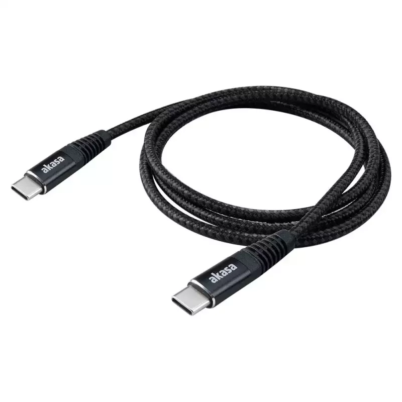 Cable USB Akasa AK-CBUB54-10BK 1 m USB-C negro