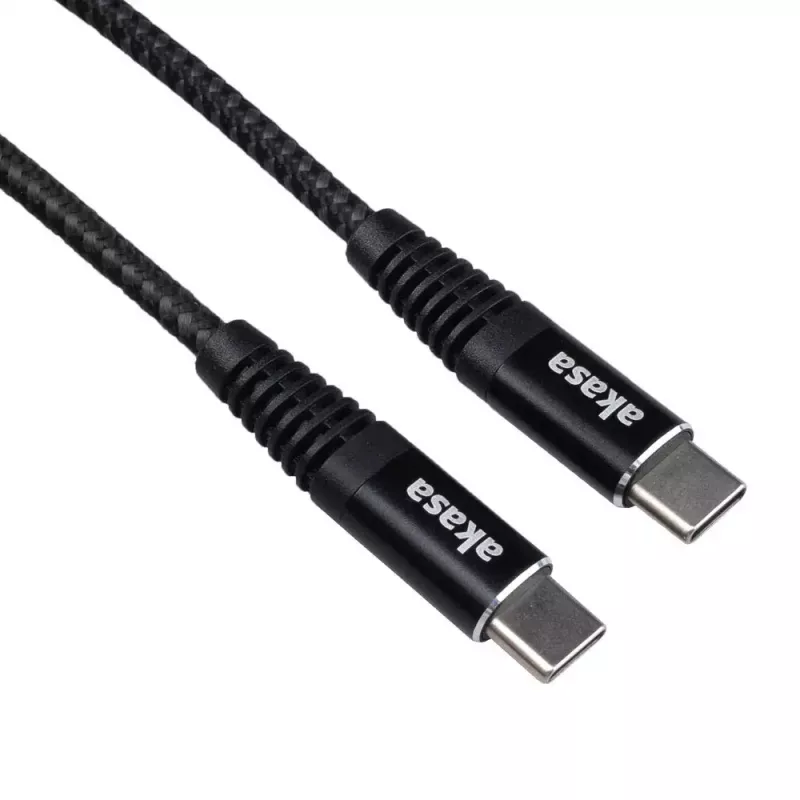 Cable USB Akasa AK-CBUB54-10BK 1 m USB-C negro