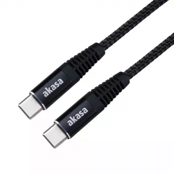 Cable USB Akasa AK-CBUB54-10BK 1 m USB-C negro