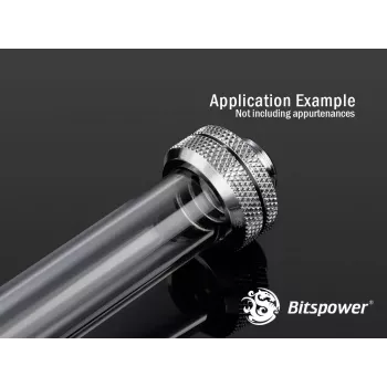 Bitspower BP-NCPLT16-L500 Tubo de enlace PETG None Chamfer, 16/12 mm, 50 cm, Transparente
