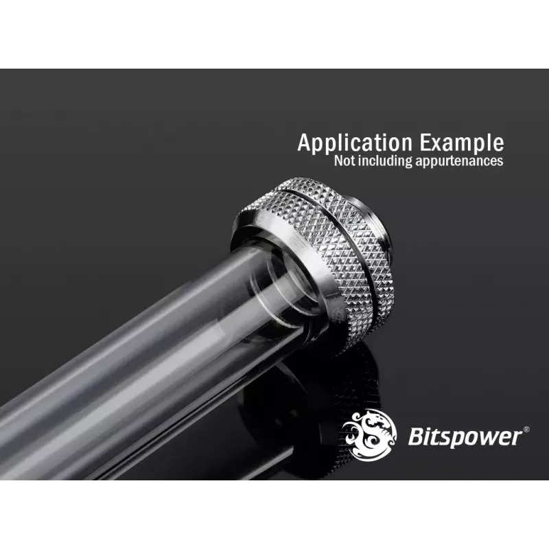 Bitspower BP-NCPLT16-L500 Tubo de enlace PETG None Chamfer, 16/12 mm, 50 cm, Transparente