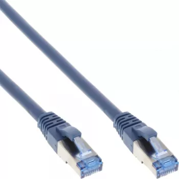 Cable de red InLine S/FTP PiMF Cat.6A libre de halógenos 500MHz azul 1,5m