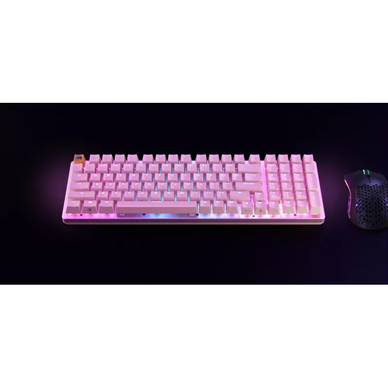 Teclado Glorious Gaming GMMK 2 USB inglés US rosa