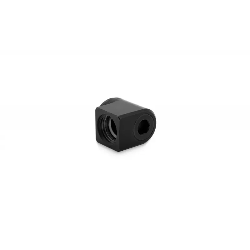 EK Water Blocks EK-Torque Micro adaptador de 90° G1/4 macho a G1/4 hembra, giratorio, negro