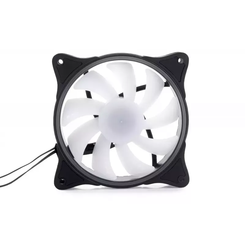 Alphacool 24836 Rise Aurora ventilador PWM para caja, 120 mm (120x120x25 mm), negro