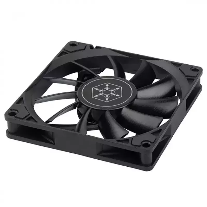 SilverStone SST-AS90B Air Slimmer 90 ventilador delgado para caja, 92 mm, 500-2500 RPM, 11,3-32 dB, negro