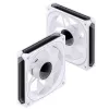 Jonsbo FR-505WR FR-505 ARGB ventilador PWM para caja con aspas invertidas, 120 mm, 47,17 CFM, blanco