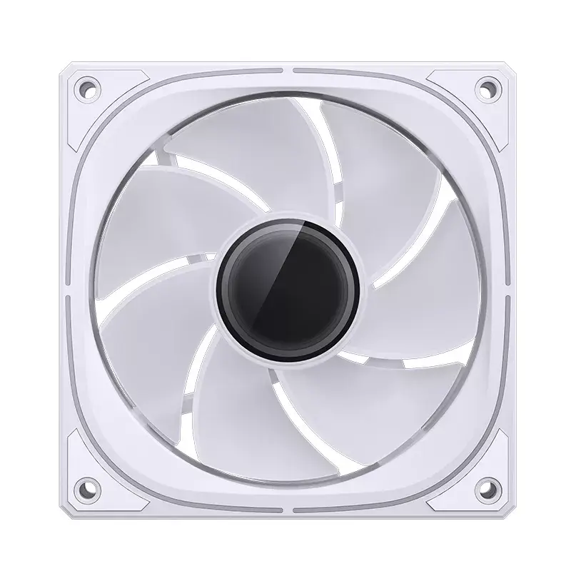 Jonsbo FR-505WR FR-505 ARGB ventilador PWM para caja con aspas invertidas, 120 mm, 47,17 CFM, blanco