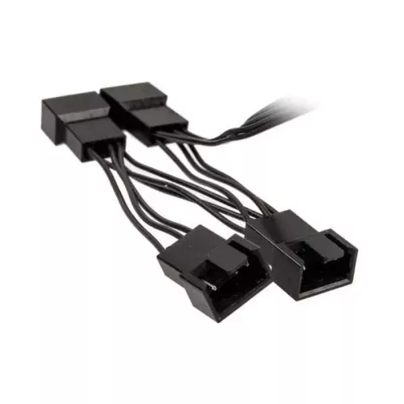 Kolink PGW-AC-KOL-113 cable divisor PWM 1 a 4 para ventiladores, 35 cm, trenzado, negro