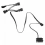 Kolink PGW-AC-KOL-113 cable divisor PWM 1 a 4 para ventiladores, 35 cm, trenzado, negro