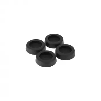 Pies de goma InLine para carcasas de PC y servidor pack de 4 negro