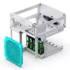 Jonsbo N2 caja NAS Mini-ITX, cubo, aluminio/acero, blanca