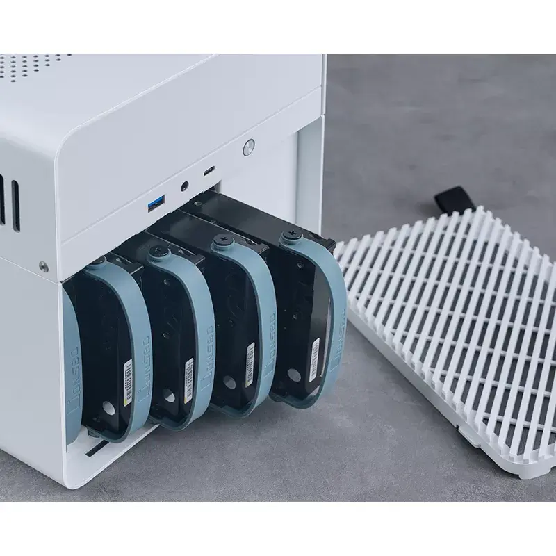 Jonsbo N2 caja NAS Mini-ITX, cubo, aluminio/acero, blanca