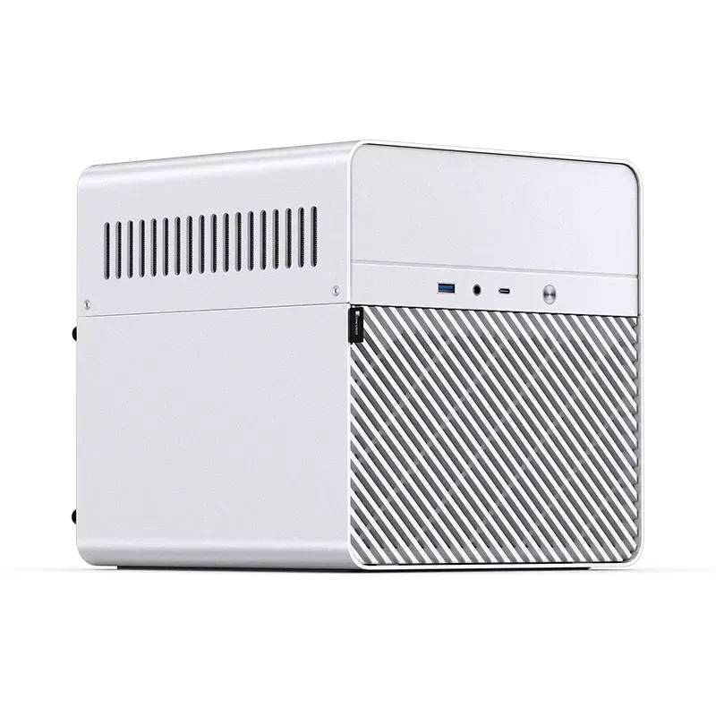 Jonsbo N2 caja NAS Mini-ITX, cubo, aluminio/acero, blanca