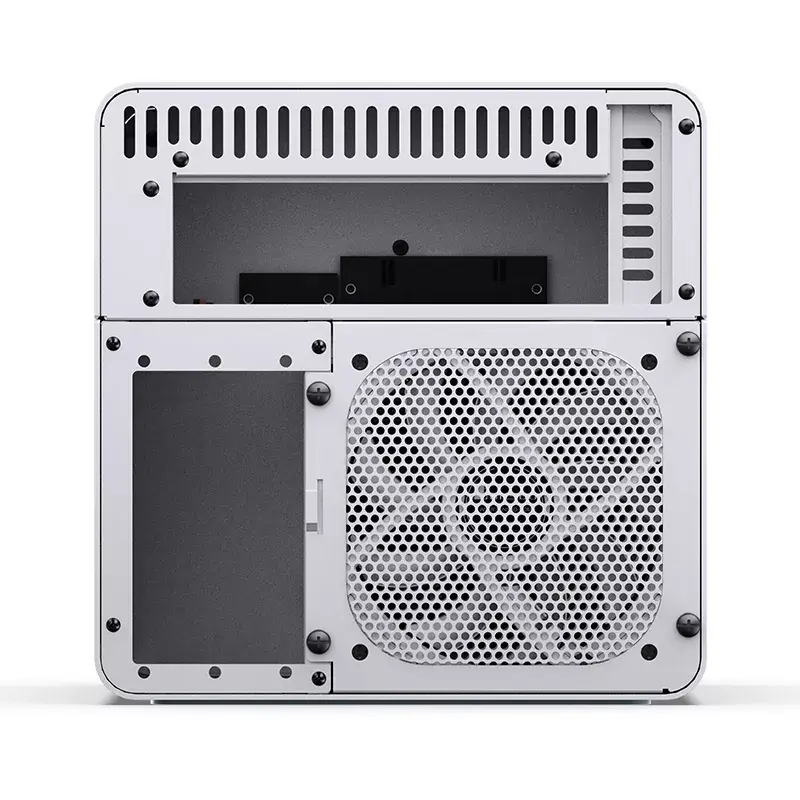 Jonsbo N2 caja NAS Mini-ITX, cubo, aluminio/acero, blanca