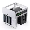 Jonsbo N2 caja NAS Mini-ITX, cubo, aluminio/acero, blanca