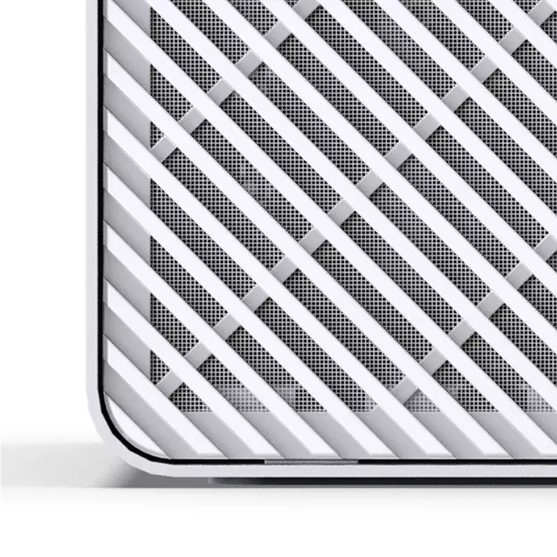 Jonsbo N2 caja NAS Mini-ITX, cubo, aluminio/acero, blanca