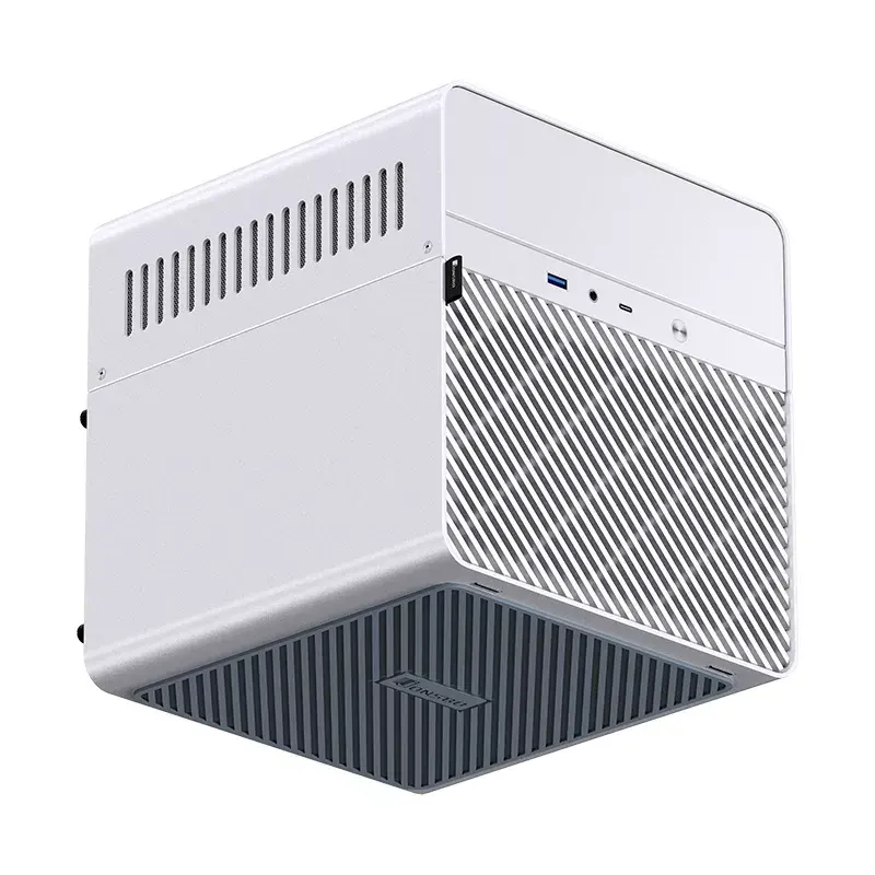 Jonsbo N2 caja NAS Mini-ITX, cubo, aluminio/acero, blanca