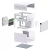 Jonsbo N2 caja NAS Mini-ITX, cubo, aluminio/acero, blanca