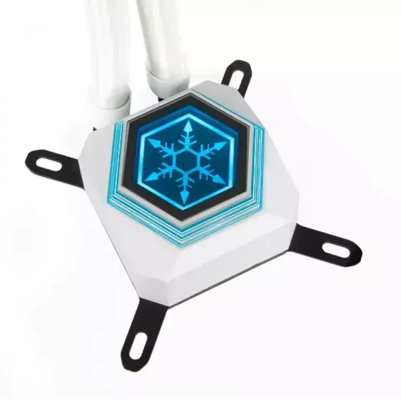 SilverStone SST-PF360W-ARGB-V2 Permafrost PF360-ARGB V2 refrigeración líquida AIO, 360 mm, con controlador RGB, blanca