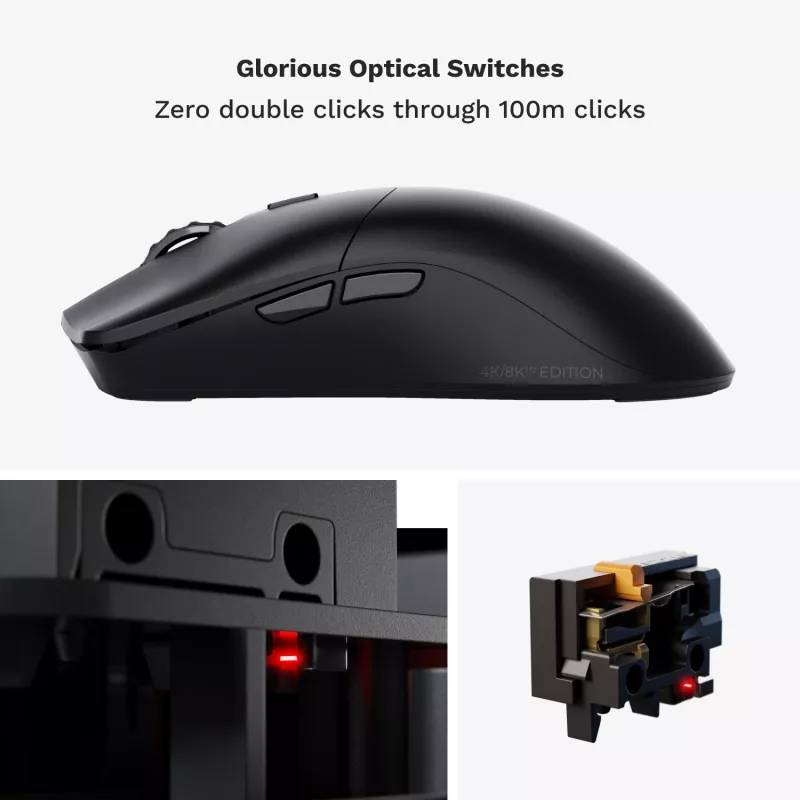 Glorious Gaming Glorious Model O 2 PRO Wireless - 1K Polling - Negro