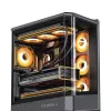 Caja de PC Jonsbo D400 torre Midi ATX cristal templado – Negra