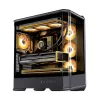 Caja de PC Jonsbo D400 torre Midi ATX cristal templado – Negra