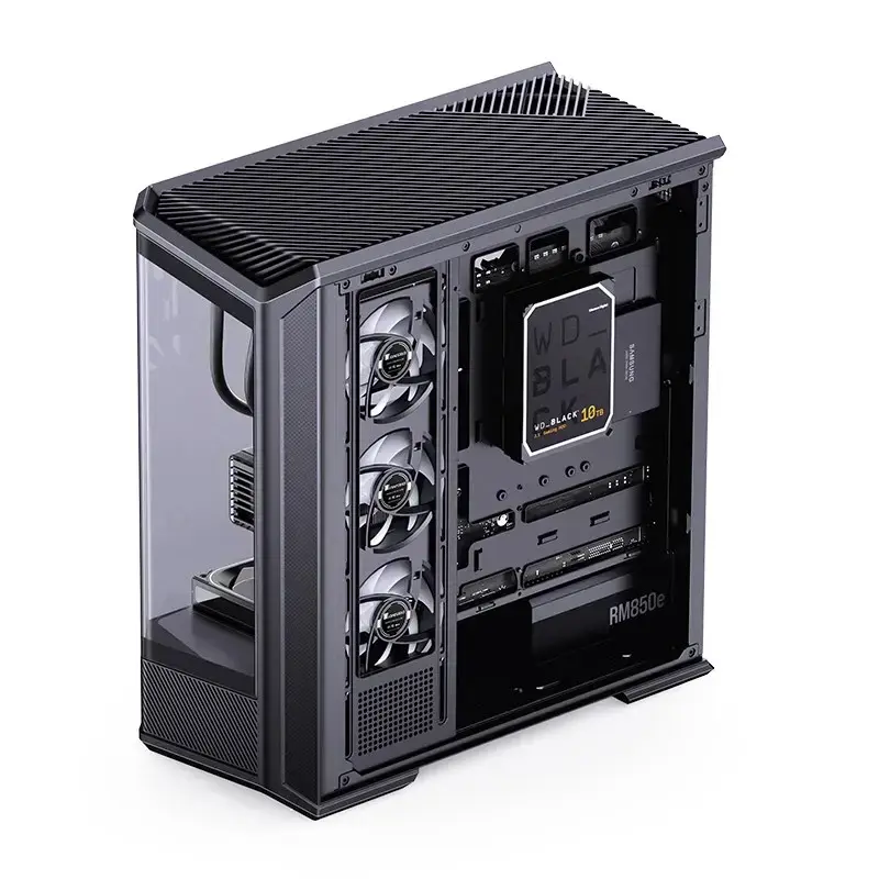 Caja de PC Jonsbo D400 torre Midi ATX cristal templado – Negra