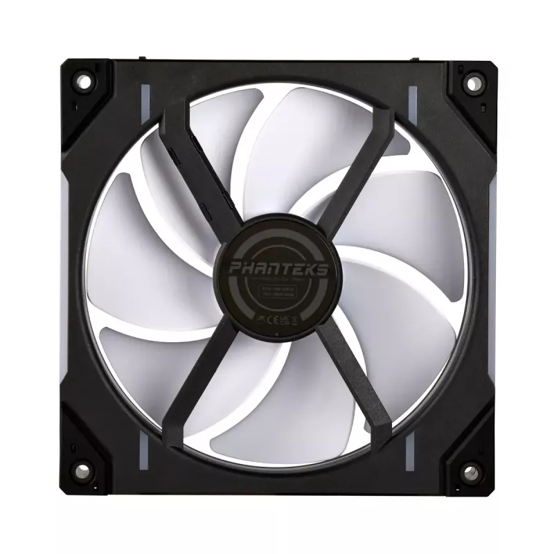 Phanteks PH-F140D30 D30 PWM Reverse Airflow D-RGB ventilador de caja, 140 mm, negro (3 uds.)