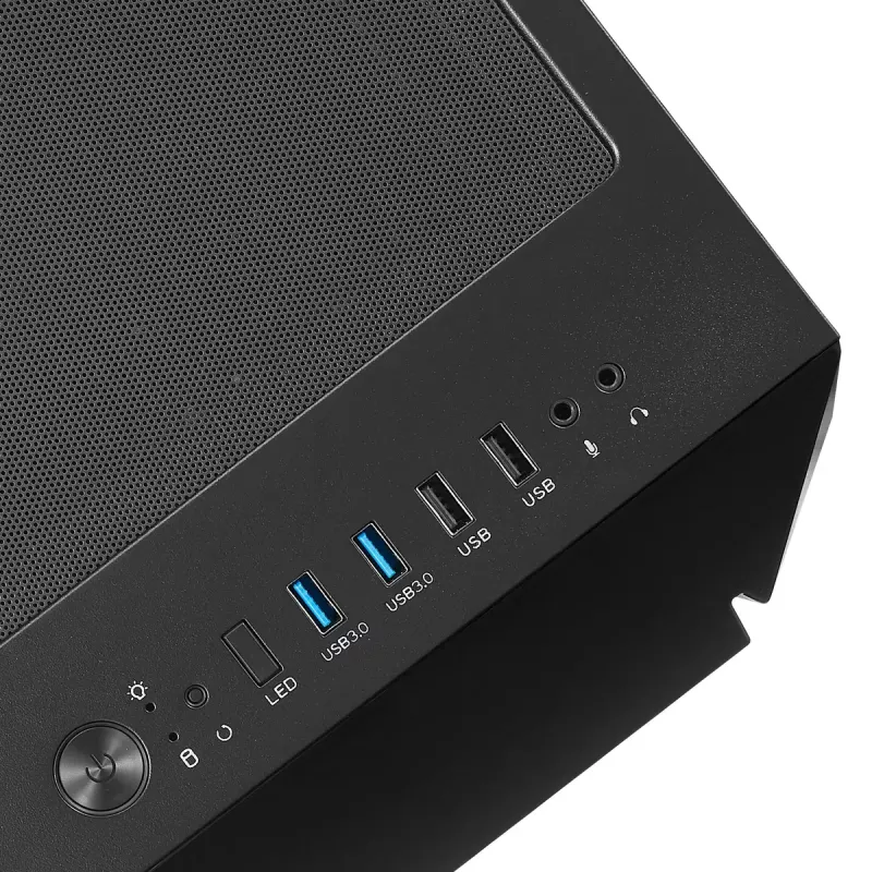 Caja de PC Silverstone FARA V1M PRO torre negra