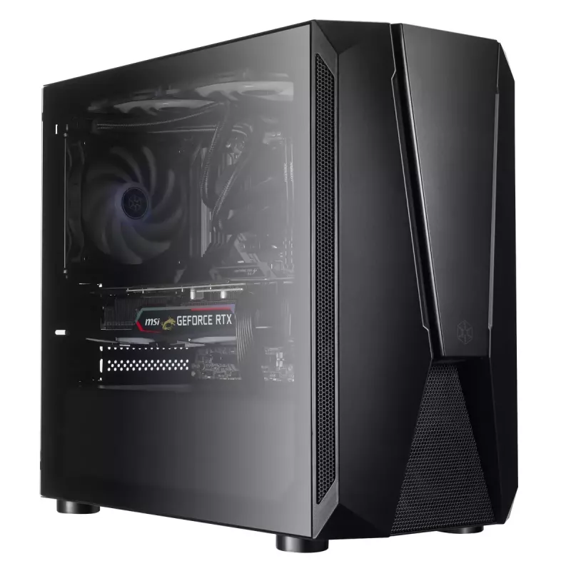 Caja de PC Silverstone FARA V1M PRO torre negra