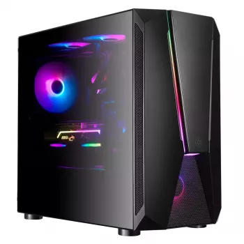 Caja de PC Silverstone FARA V1M PRO torre negra