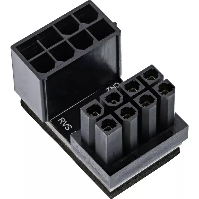 Adaptador de alimentación interno InLine, 180° ATX 8-Pin conector macho/hembra (Reverse)