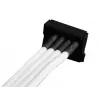 SilverStone SST-PP07-BTSW cable alargador de alimentación de Molex de 4 pines a 4x SATA, 0,3 m, blanco