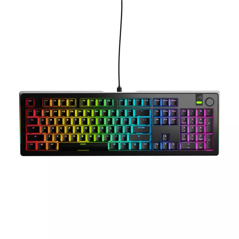 Teclado gaming mecánico GLORIOUS GMMK 3 PRO 100% Prebuilt Cableado USB Negro US QWERTY RGB